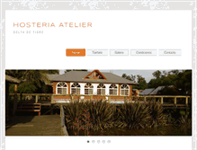 Tablet Screenshot of hosteriaatelier.com.ar